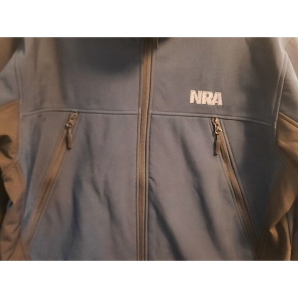 NRA Men’s Jacket Zip Down Dark Blue National Rifle Association XL Zip Pockets - Picture 3 of 10